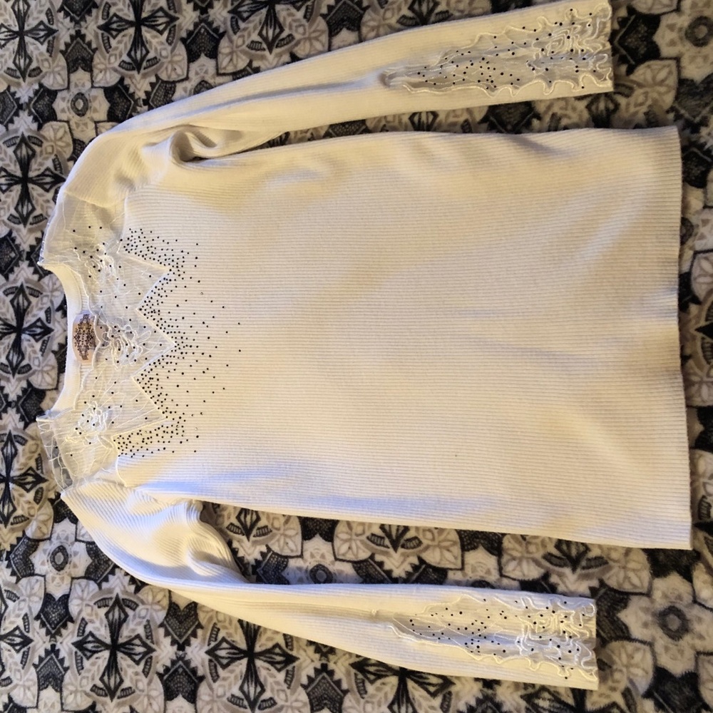 White sweater shirt